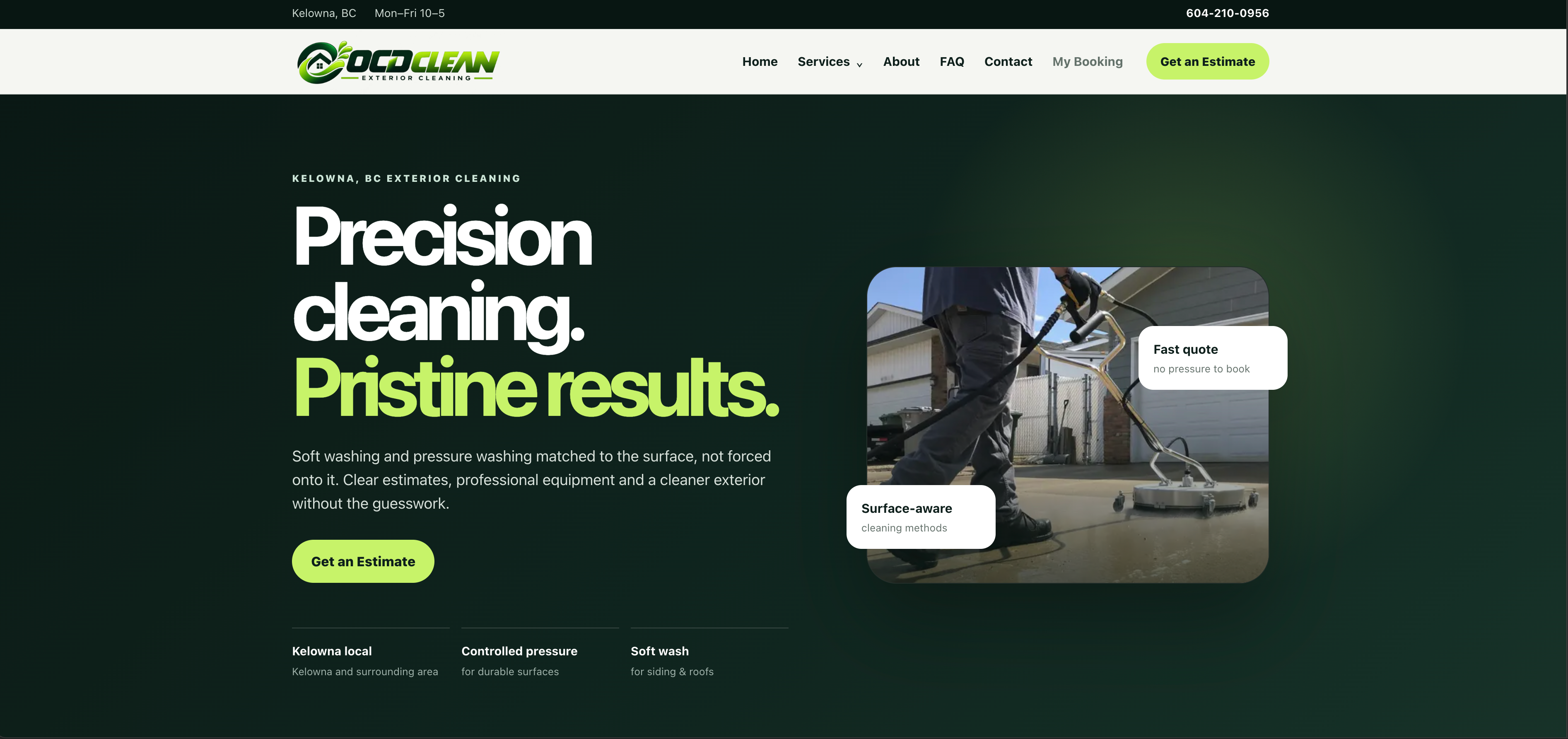 OCD Clean website
