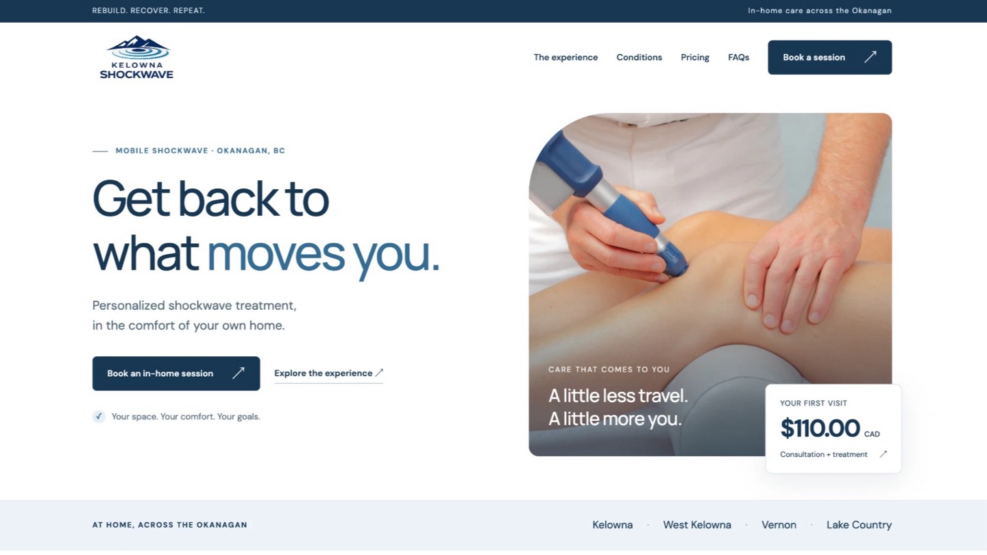 Kelowna Shockwave website